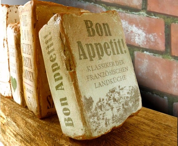 Buchstützen Buchstütze Buch Kochbuch Frankreich von FancyBrick