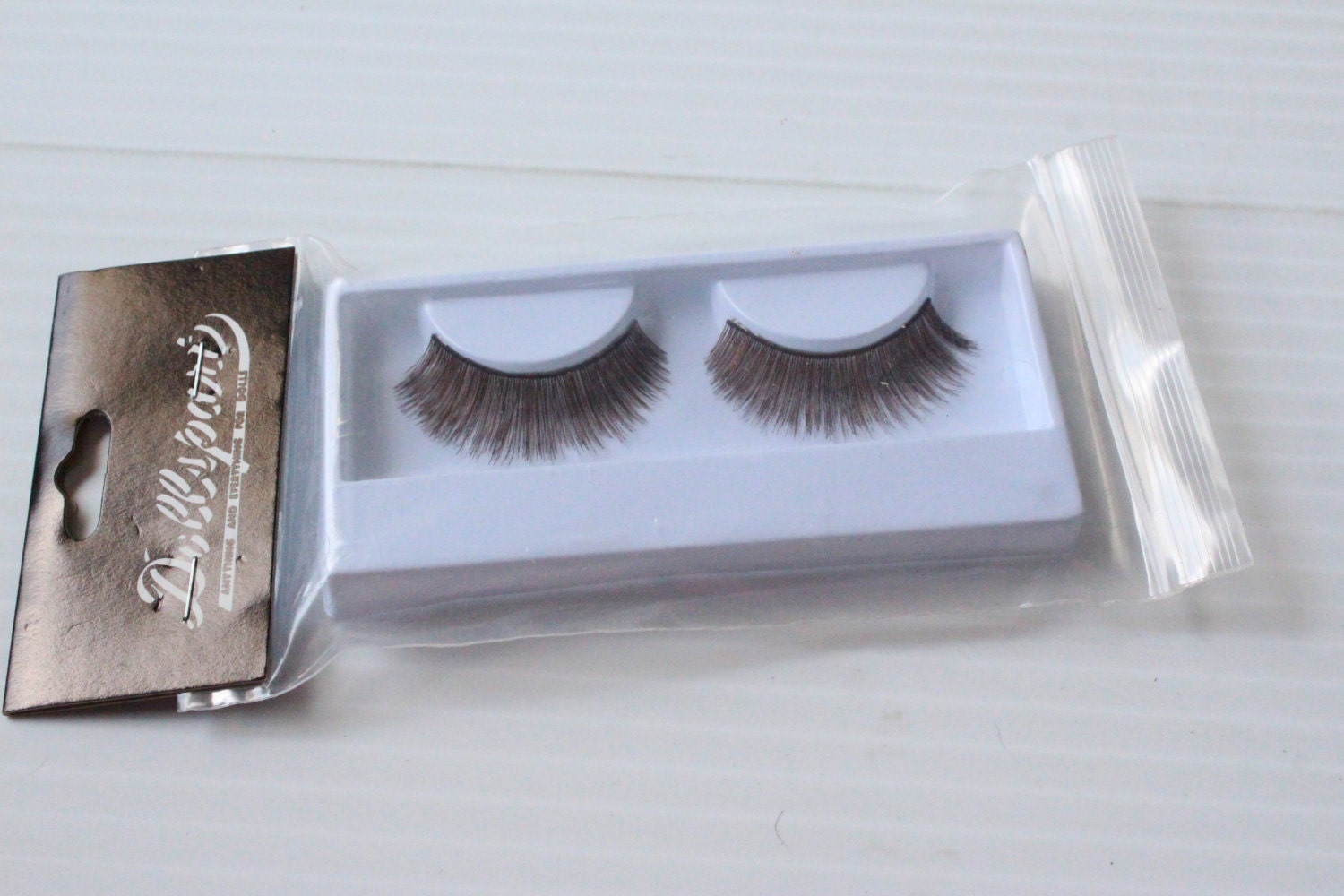 DOLL EYELASHES baby doll eyelashes Brown lashes Dark Brown