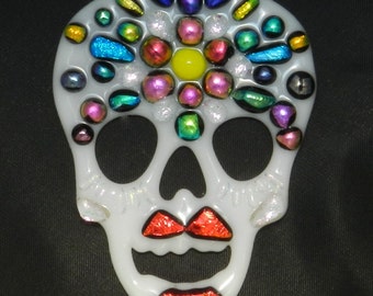 Items similar to Lifesize Glitter Sugar Skull Holiday Ornament ...