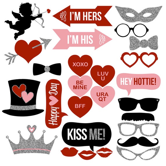 valentine-s-day-photo-booth-props-collection-printable-instant-download-silver-glitter-photo