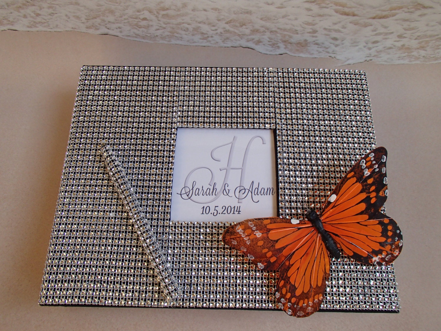 Butterfly Bling Guest Book Set Wedding Shower by ParadiseBridal