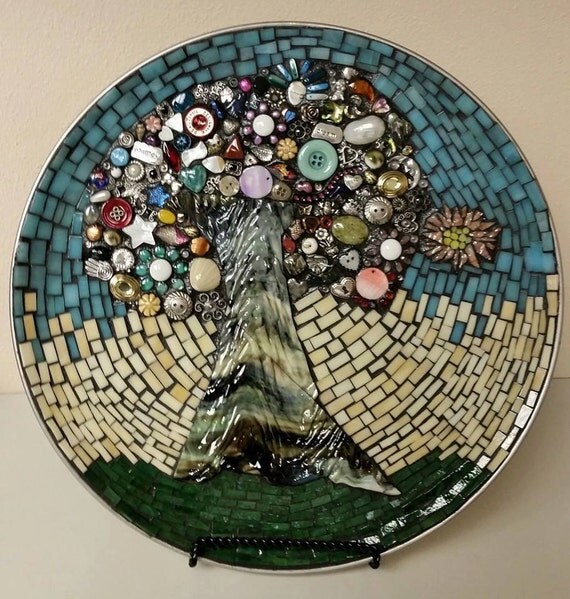 Items similar to Mixed media mosaic on Etsy