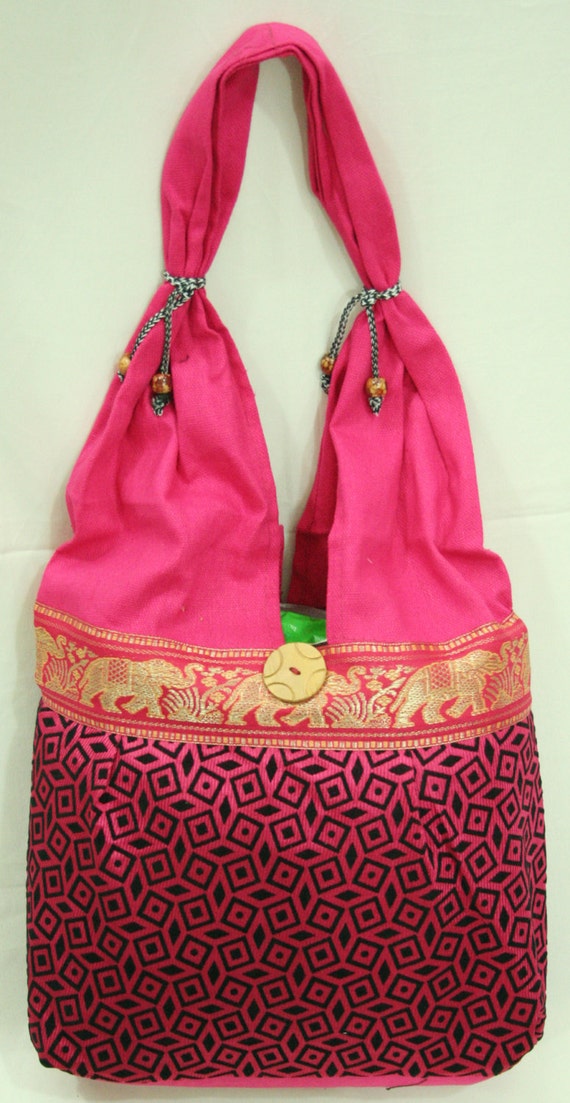 Indian Handmade Tote Antique Bags Tribal Bag by silkgramexports