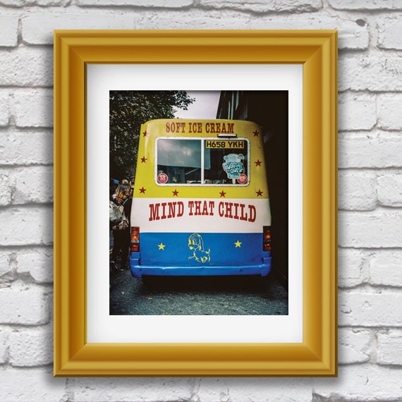 Items similar to Mind That Child Ice Cream Truck Original Film Street