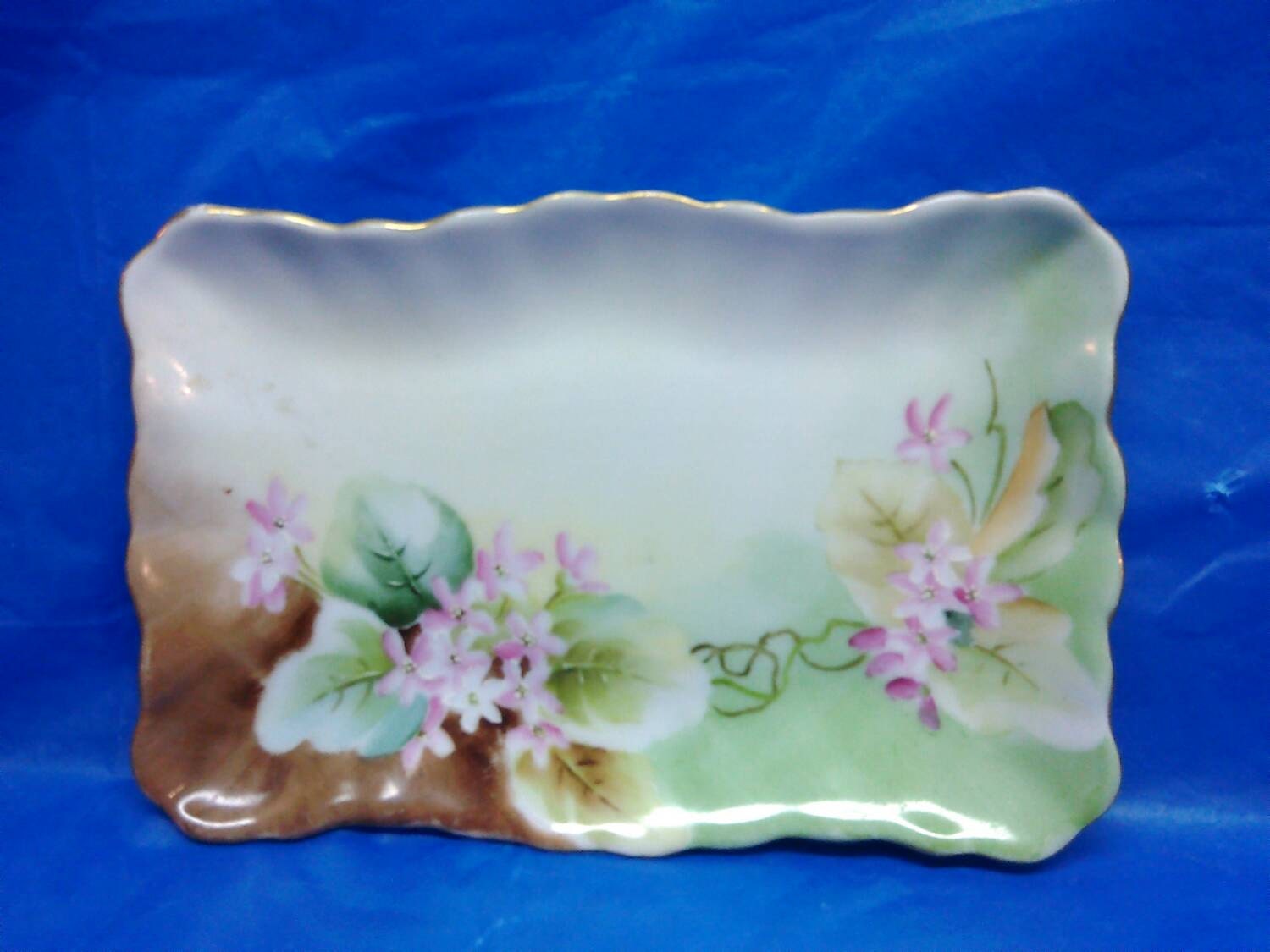 Vintage Ceramic Trinket Holder Tray Decorative Collectible