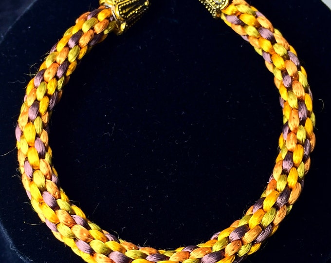 Kumihimo bracelet, handmade bracelet, satin cord bracelet