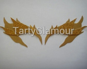 Poison Ivy Gold Eyebrows, Poison Ivy Eyemask, Mask, Eyebrows, Cosplay, Poison Ivy Costume, Comic Con, Halloween