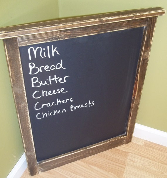 Items similar to Rustic chalkboard. Rustic framed chalkboard. Rustic