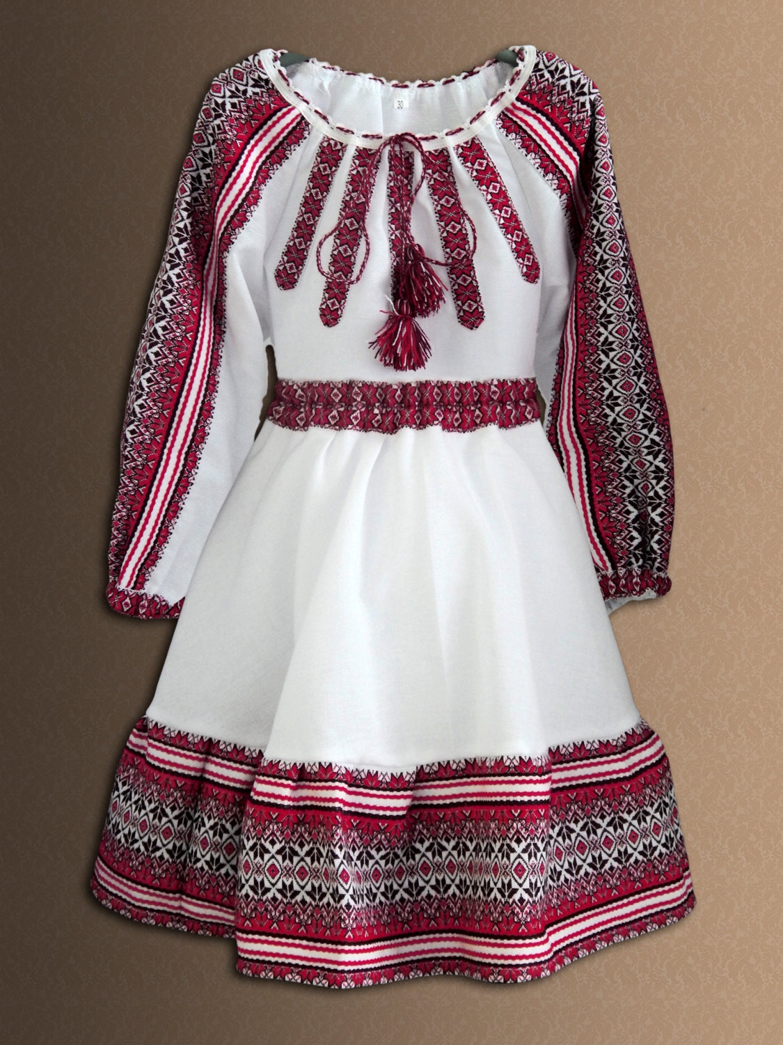 Ukrainian traditional costume, Vinnytsya region, Ukraine 