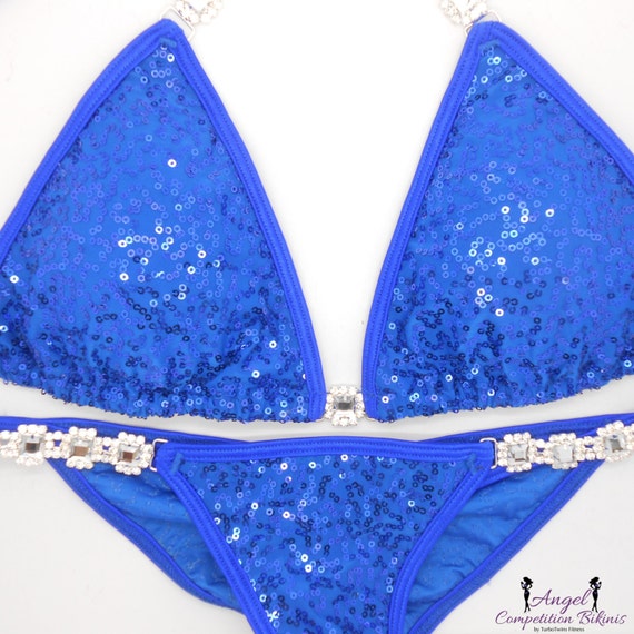Royal Sequin Competition Bikini for NPC WBFF or by NpcAngelBikinis