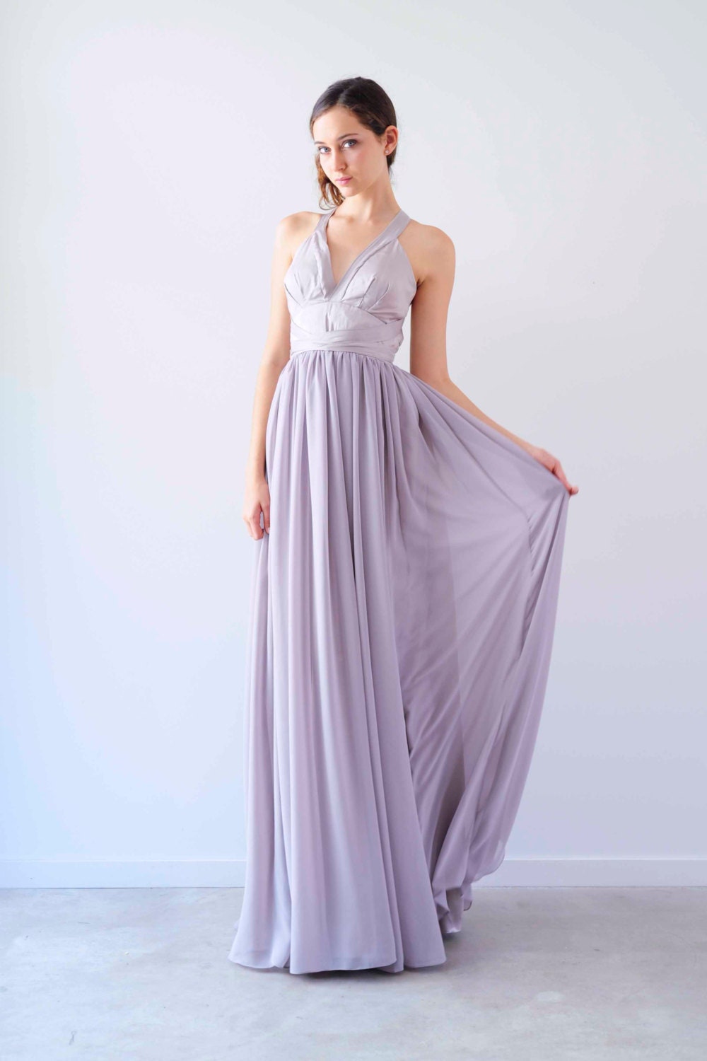 Beautiful Mocha gown halter neck gown by WhenFreddiemetLilly