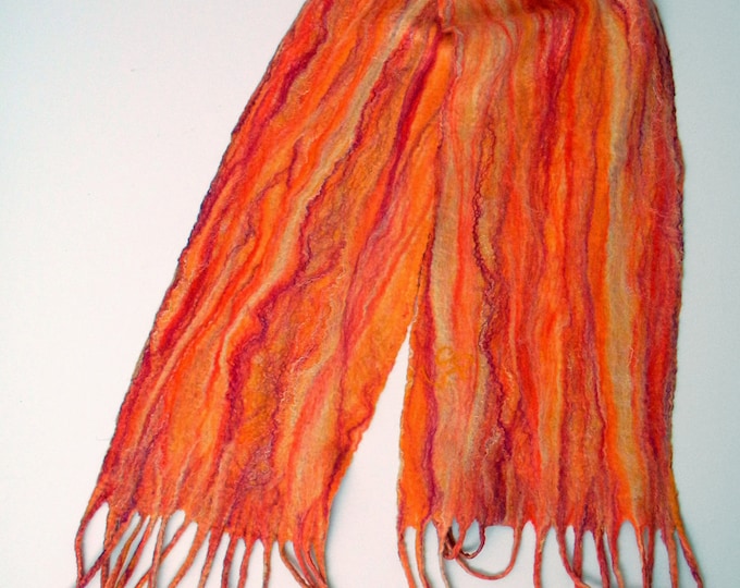 Women scarf Winter outdoor accessory Orange wool warm scarf Christmas gift Fall scarves Long Boho Teen Gift for sister New year party