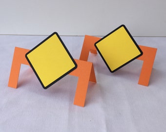 Construction Theme Place Cards - Set of 8 - Construction Birthday Party - Construction Decoration - Food Labels - Food Tents - Food Signs