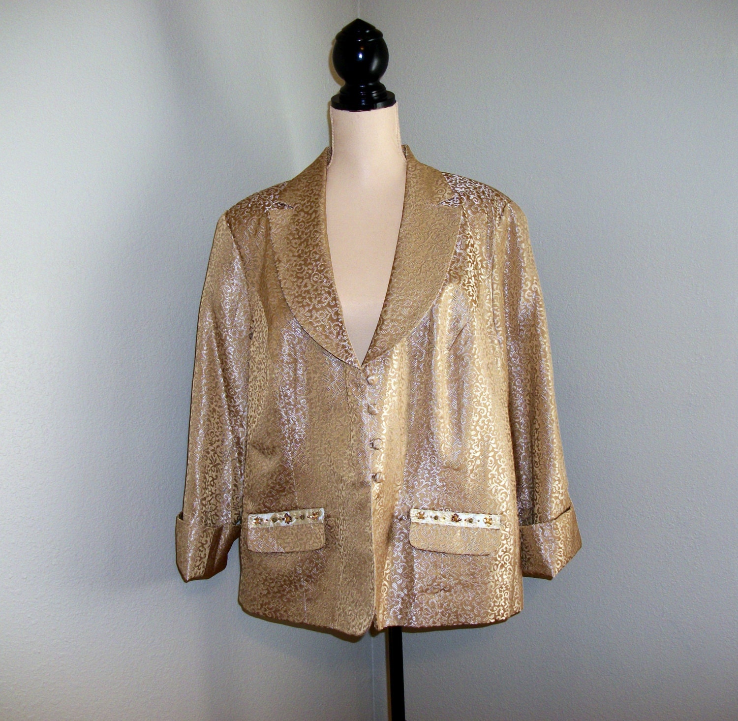 golden jacket for gown