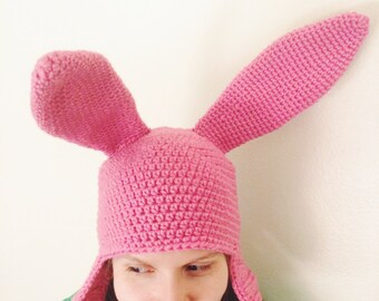 Louise Belcher hat crochet PATTERN (not a hat, pattern only)