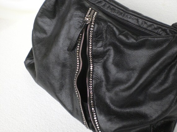 Reserved blumarine borsa di pelle nera grande con di kabubastore Borsetta nera in vernice
