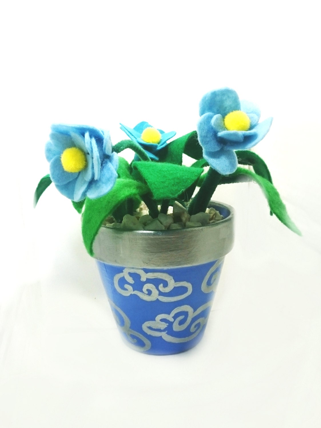 Felt Flower Pot