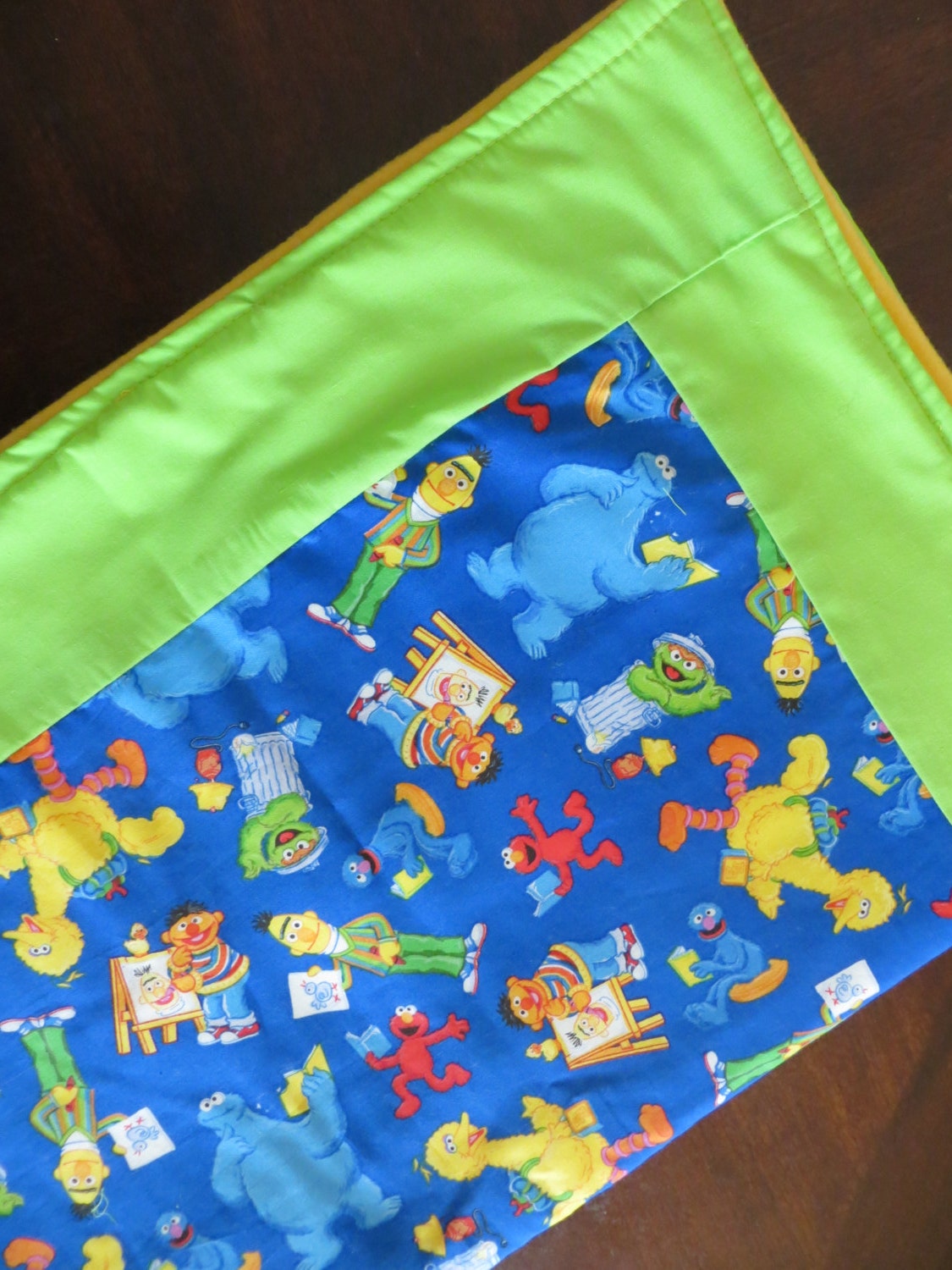 sesame street plush blanket