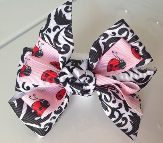 Lady Bug Collar Bow for Girl Dog or Cat