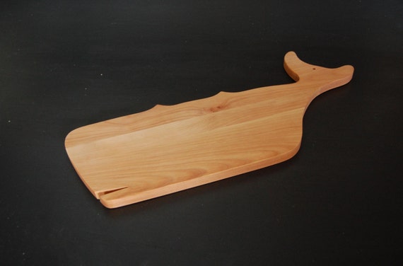 Whale Shaped Wooden Cutting Board - Handmade Cutting Board - Large Cutting Board - Wood Cutting Board