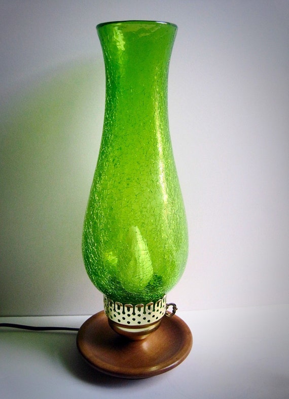 Vintage Blenko 16 Emerald Green Crackle Glass by GoodDesign4All