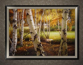 Original oil painting, hand painted landscape oil painting, custom decorative wall art painting/oil portrait on canvas