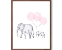 Popular items for baby elephant nursery on Etsy