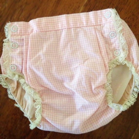 Vintage Carters 1950's Plastic Lined Diaper by IngridAngelique