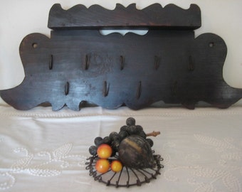 Antique Queen Anne Style Hanging Game and Herb Rack Fabulous