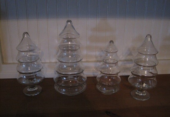 four 1970 s anchor hocking glass christmas tree by four 1970 s anchor hocking glass christmas tree by