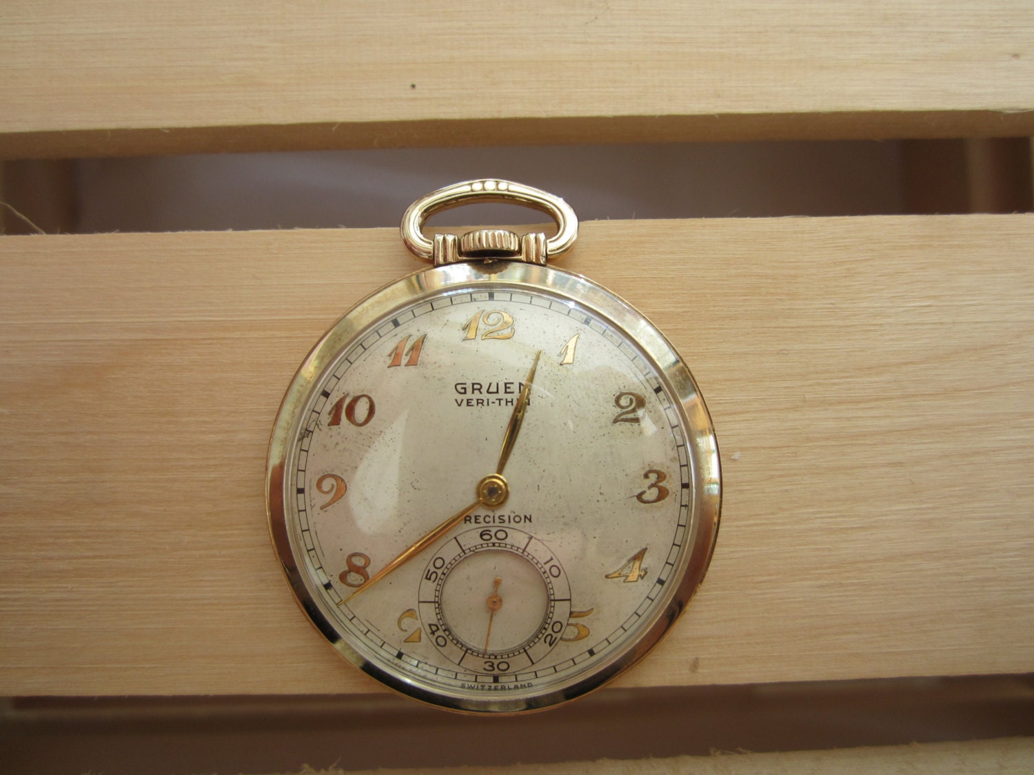 Pocket watch orologio da tasca sottile gruen di ggjewelsandcoins