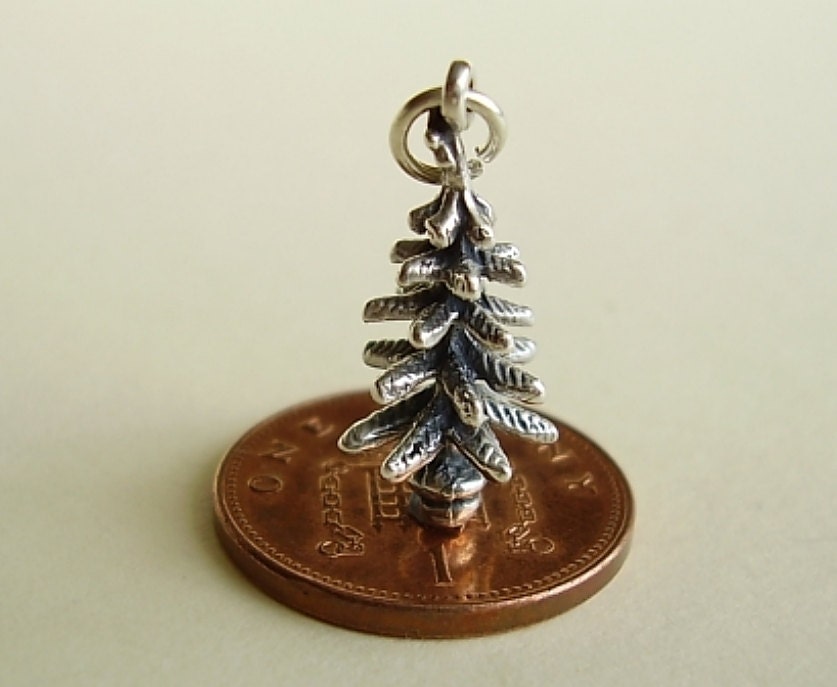 sterling silver christmas tree charm sterling silver christmas tree charm