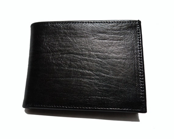Genuine leather wallet for men in brown and by CraftsofMorocco