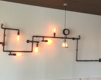 Industrial Steel Wall Art Lighting
