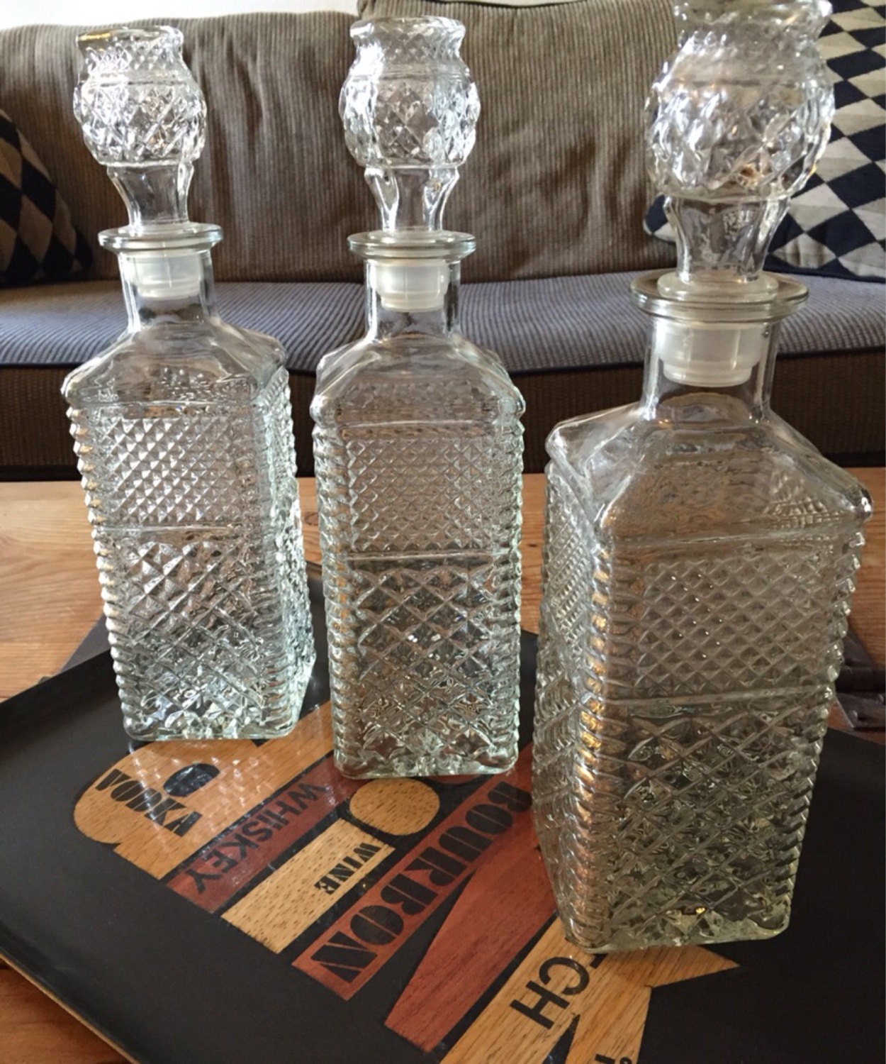 Vintage Glass Decanter Haute Juice