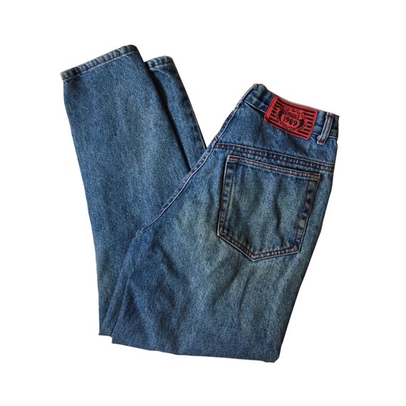80s CALVIN KLEIN SPORT 1989 jeans vintage high waist pegged