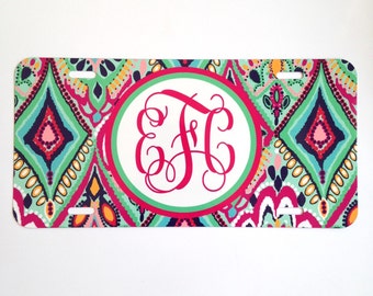 Crown Jewel License Plate. Monogrammed Car Tag. Personalized License Plate.