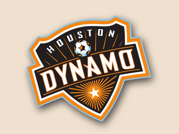 Houston Dynamo Vinyl cornhole DECAL Logo Wall by CornholeDecals