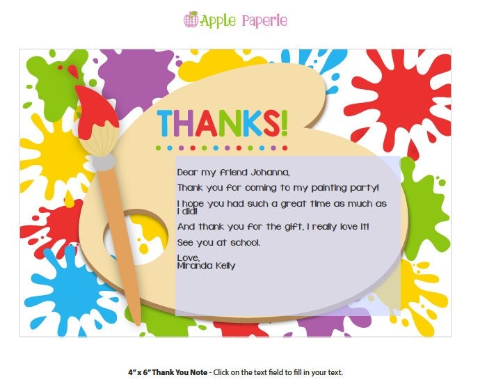 art party printable / art party invitation / kids art party