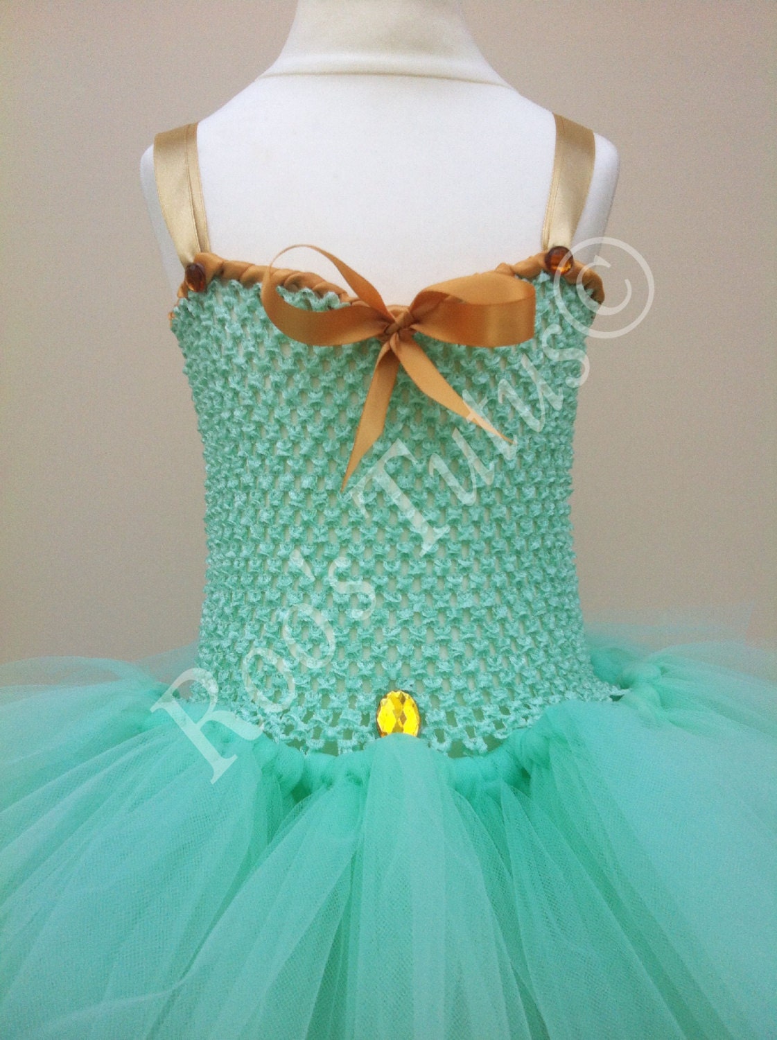 Jasmine Aladdin inspired tutu dress costume Handmade.
