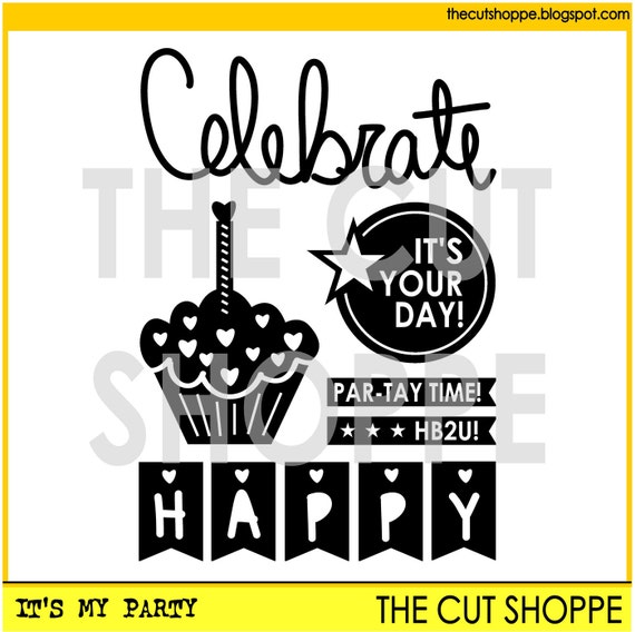 The It's My Party cut file consists of 6 party themed icons, that can be used for your scrapbooking and papercrafting projects.
