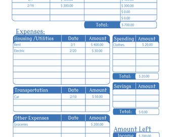budget planner worksheet mac