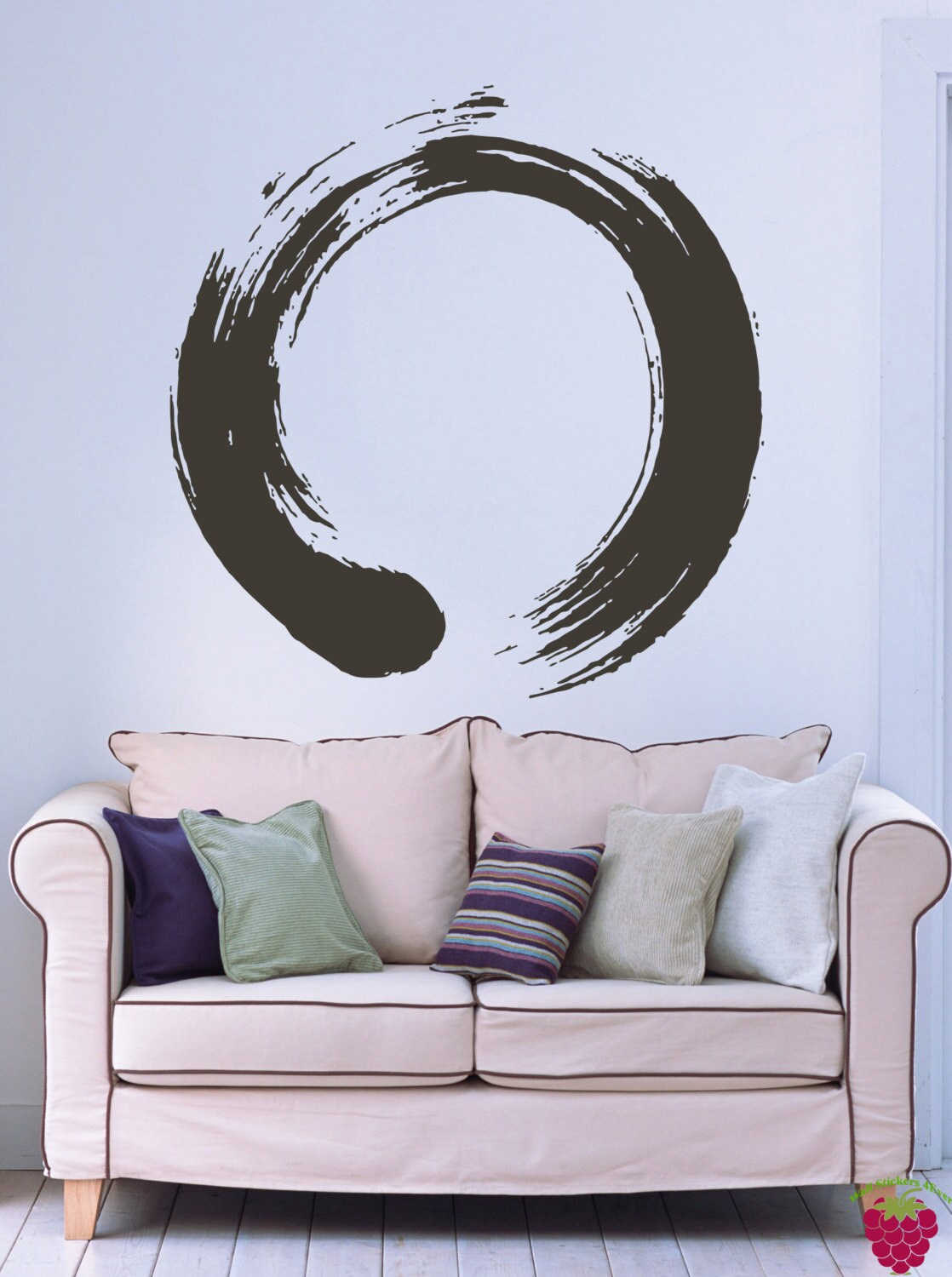 Wall Decal Zen Circle Enso Buddhism Meditation by Wallstickers4you