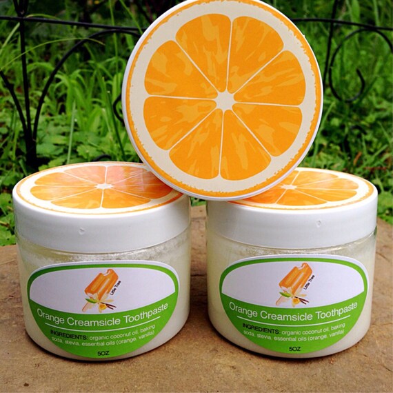 Orange Creamsicle Toothpaste Fluoride free toothpaste.