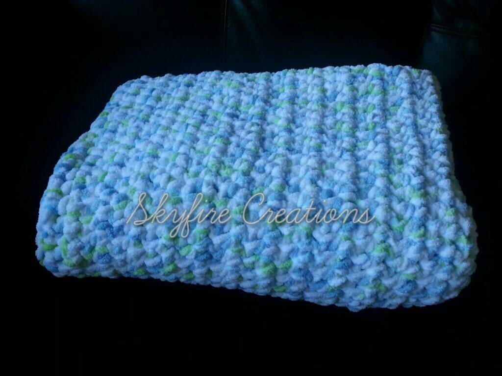 Cloud Baby Blanket by SkyfireTreasureTrove on Etsy