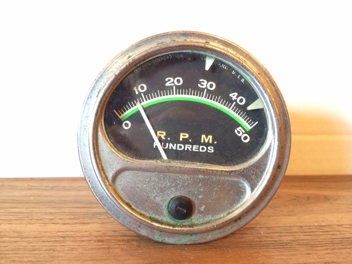 Vintage Sun Tachometer Gauge Model RC50 Sun Electric