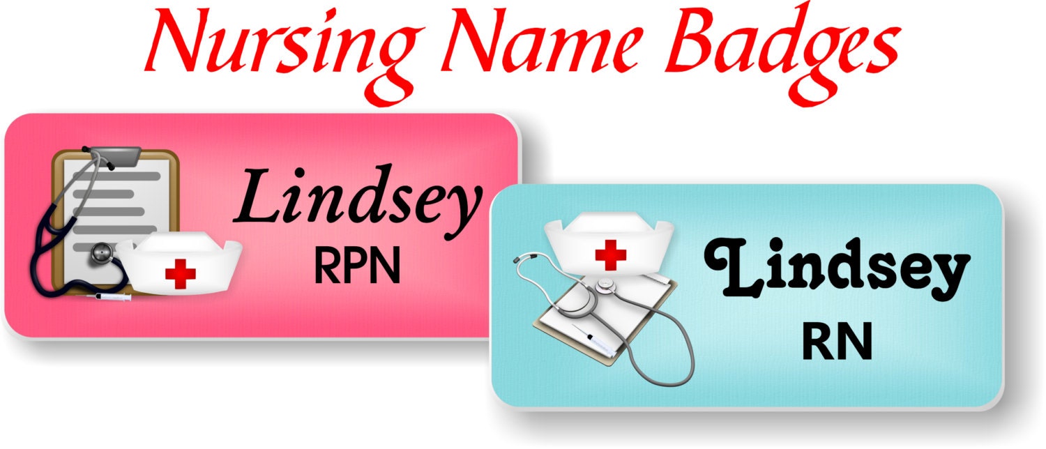 Magnetic Nursing Name Badges Medical Name Tags with Magnetic