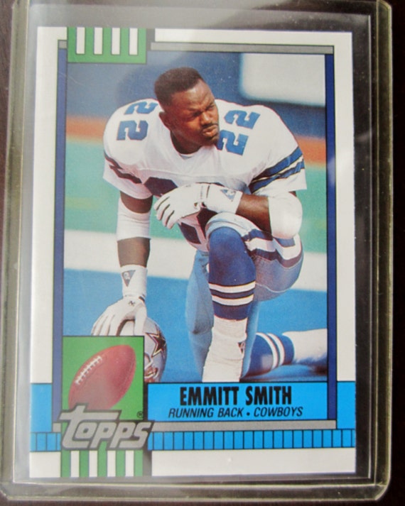 1990 Emmitt Smith Topps Update Rookie Football Card