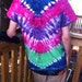 V-shaped tie dye