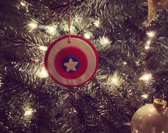 captain america shield ornament